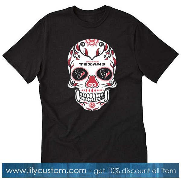 NFL Houston Texans Outdoor Skull T Shirt SF