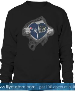 Patriots Notre Dame It’s In My Heart Inside Me Sweatshirt SF