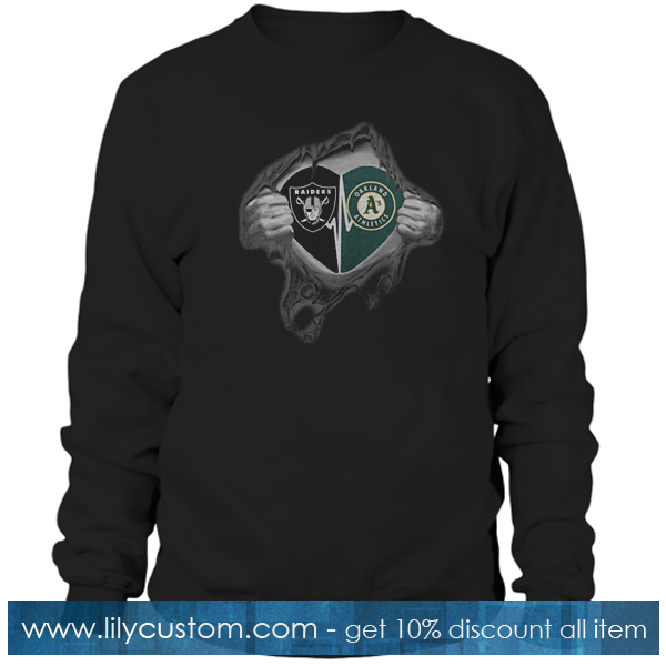 Raiders Athletics It’s In My Heart Inside Me Sweatshirt SF