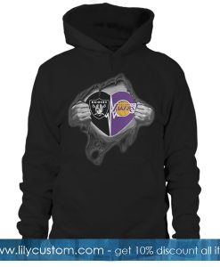 Raiders Lakers It’s In My Heart Inside Me Hoodie SF