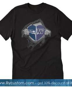 Seahawks Huskies It’s In My Heart Inside Me T-Shirt SF