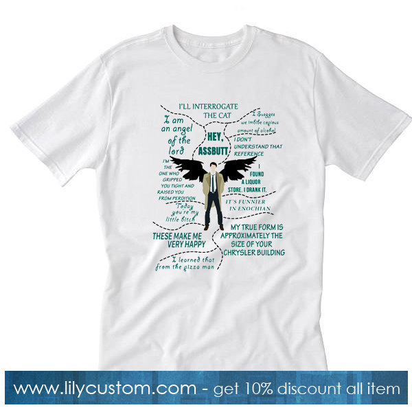 Supernatural Castiel Angel T-Shirt SF