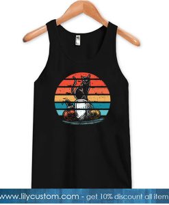 Cat Shirt Jack O Lantern Retro Tank Top NT