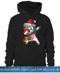 DABBING CHRISTMAS UNICORN SANTA CLAUS DAB Hoodie NT