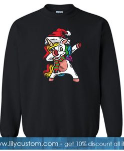 DABBING CHRISTMAS UNICORN SANTA CLAUS DAB Sweatshirt NT