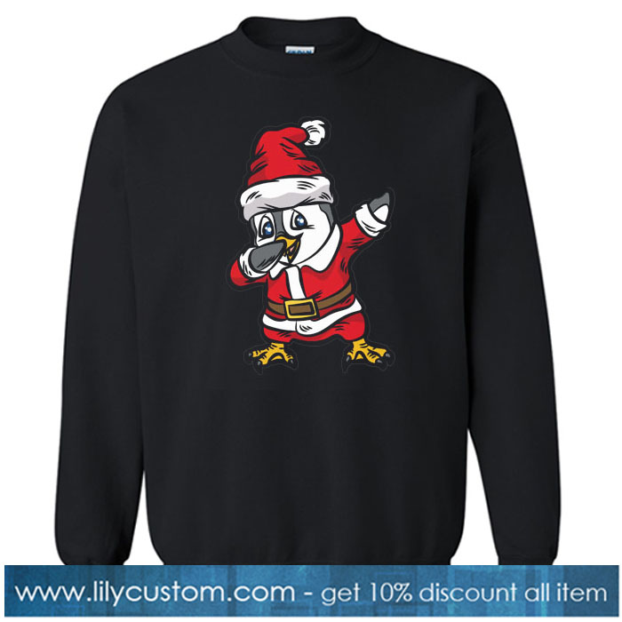 DABBING PENGUIN Santa Claus Costume Sweatshirt NT