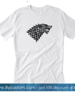 Floral Wolf Game Of Thrones T-Shirt SR