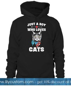 Funny Cat Shirt Gift for Boys HOODIE