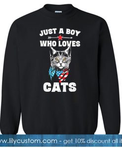 Funny Cat Shirt Gift for Boys SWEATSHIRT