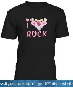 I Love Rock Pink Panther T-Shirt NY