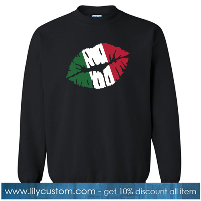 Italy flag kiss Sweatshirt SR