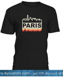 Paris Skyline Vintage T-Shirt NT