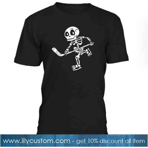 Skeleton Hockey Lovers Halloween T-Shirt NT