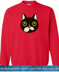 Charlie the Tuxedo Cat SWEATSHIRT SR