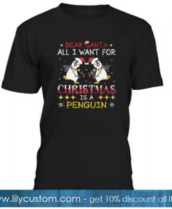 Christmas day penguin T-SHIRT SR