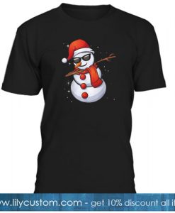 Dabbing Snowman T Shirt SR