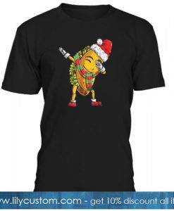 Dabbing Taco Santa T Shirt SR