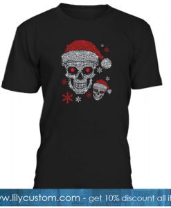 Diamond Santa Claus Skull Christmas T-SHIRT SR