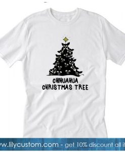 Dog Chihuahua Christmas Tree T-SHIRT SR