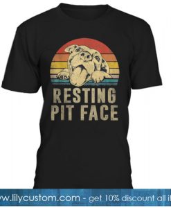 Funny Dog Pitbull Resting Pit T-SHIRT SN