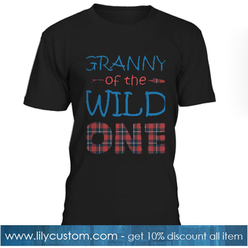 GRANNY of the Wild One Plaid T-SHIRT SN
