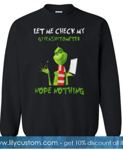 GRINCH SWEATSHIRT SR