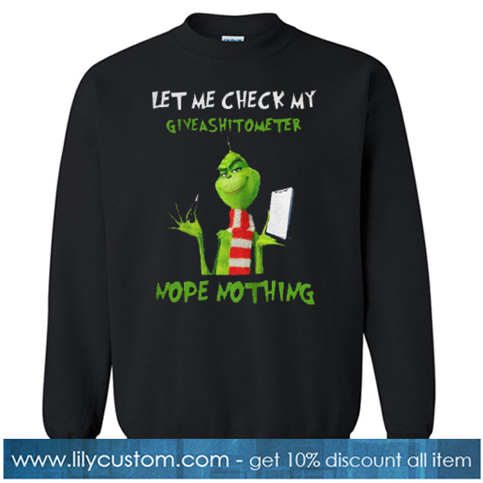 GRINCH SWEATSHIRT SR