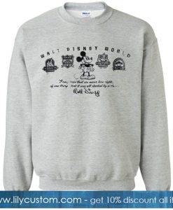 Mickey Mouse Four Parks walt disney world SWEATSHIRT SR