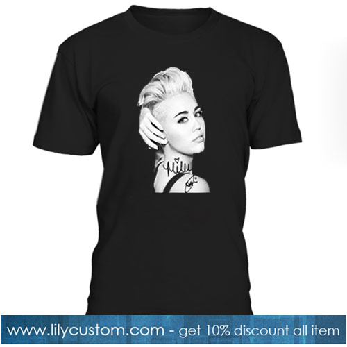 Miley Cyrus Signature T-SHIRT SN