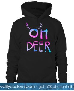 Oh Deer Christmas Reindeer HOODIE SR