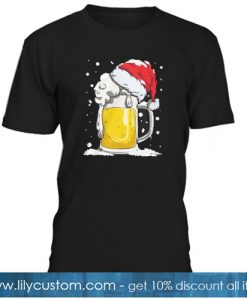 Santa Beer Christmas T-SHIRT SR