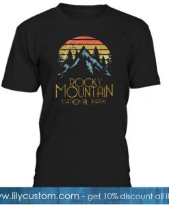 Vintage Rocky Mountains National Park Colorado Retro T-Shirt SR