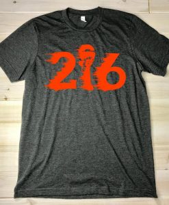 216 Cleveland Football Area Code Two One Six Ohio Grit Tees T Shirt SN