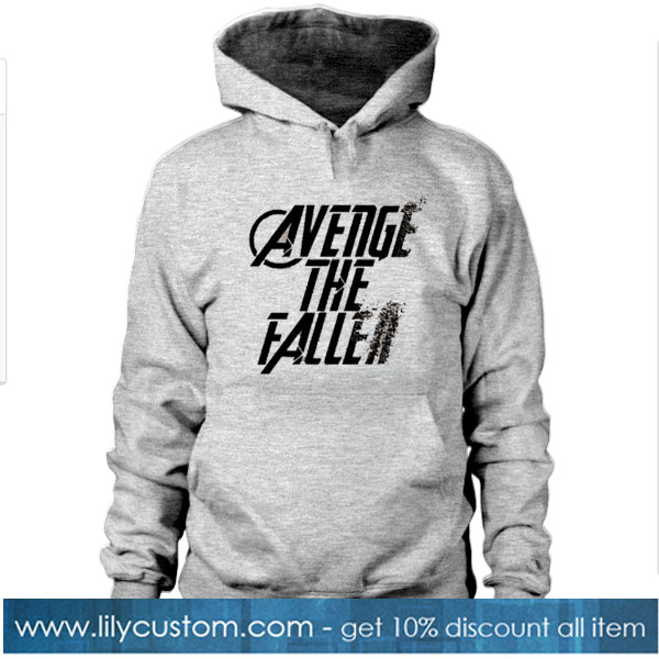 Avenge The Fallen dusting effect avengers endgame inspired adults unisex hoodie SN