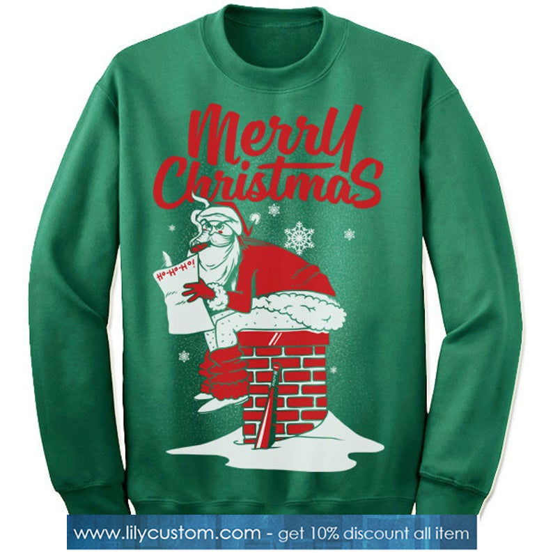 Bad Santa Christmas Sweater Sweatshirt SN