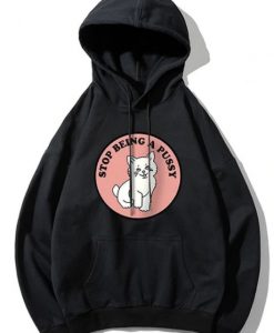 Cat Pattern Print Hoodie SN