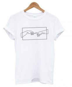 Creation Hands Line Art T shirt SN