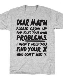 Dear Math T-Shirt SN
