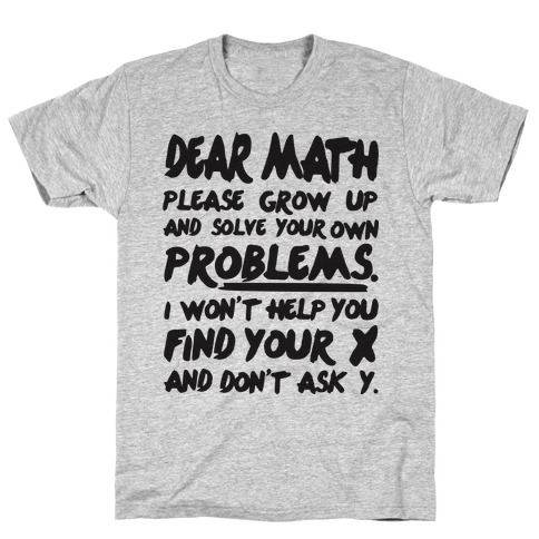 Dear Math T-Shirt SN