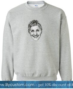 Ellen Degeneres White Sweatshirt SN