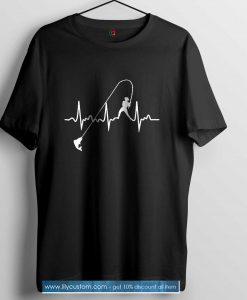 Fishing Heartbeat Tshirt SN