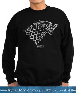 Game of Thrones House Stark Wolf Hoodie (dark) Sweatshirt SN