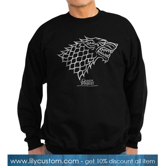 Game of Thrones House Stark Wolf Hoodie (dark) Sweatshirt SN