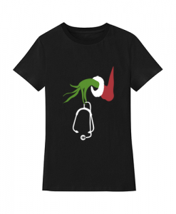 Grinch hand Christmas nurse t-shirt SN