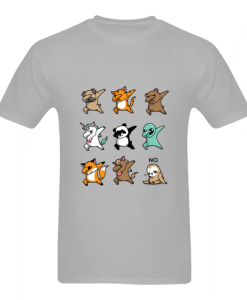Happy Animals Dabbing T-Shirt grey SN
