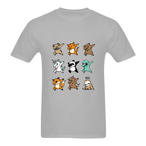 Happy Animals Dabbing T-Shirt grey SN