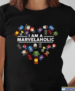 I Am A Marvelaholic T- Shirt SN