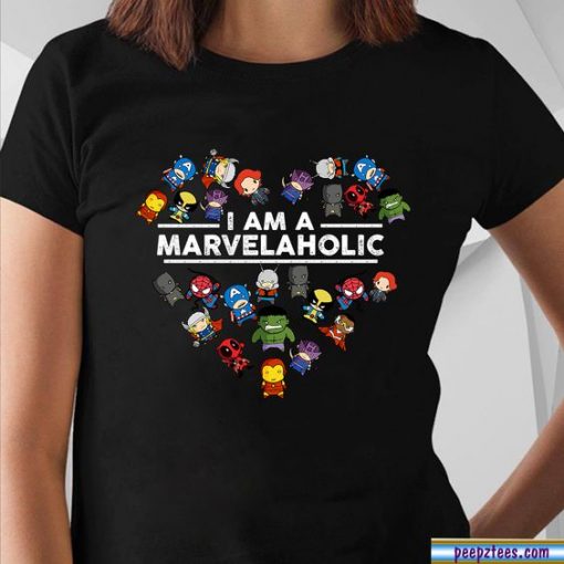 I Am A Marvelaholic T- Shirt SN