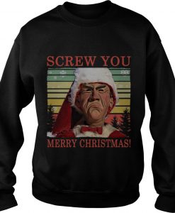 Jeff Dunham's Screw You Merry Christmas Vintage Ugly Sweatshirt SN