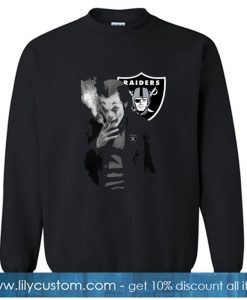 Joker Joaquin Phoenix Oakland Raiders Sweatshirt SN